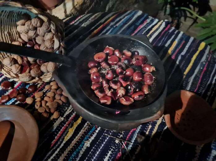 Imagen de un asadero de castañas/Matesa.